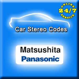 MATSUSHITA car radio code service
