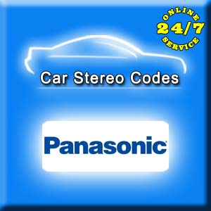 PANASONIC car radio code service