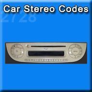 FIAT 500 / FIAT 312 MP3 Jp Ivory AUX2+ BOSCH 7 640 349 316 (7640349316) / 735 534 183 0 (7355341830) / CM0349